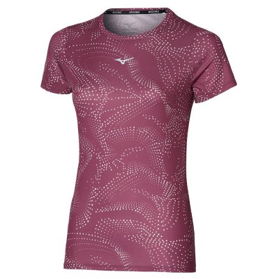 Camisa Mizuno Impulse Core Estampados Mujer Morados - Chile M391ZKTXNL